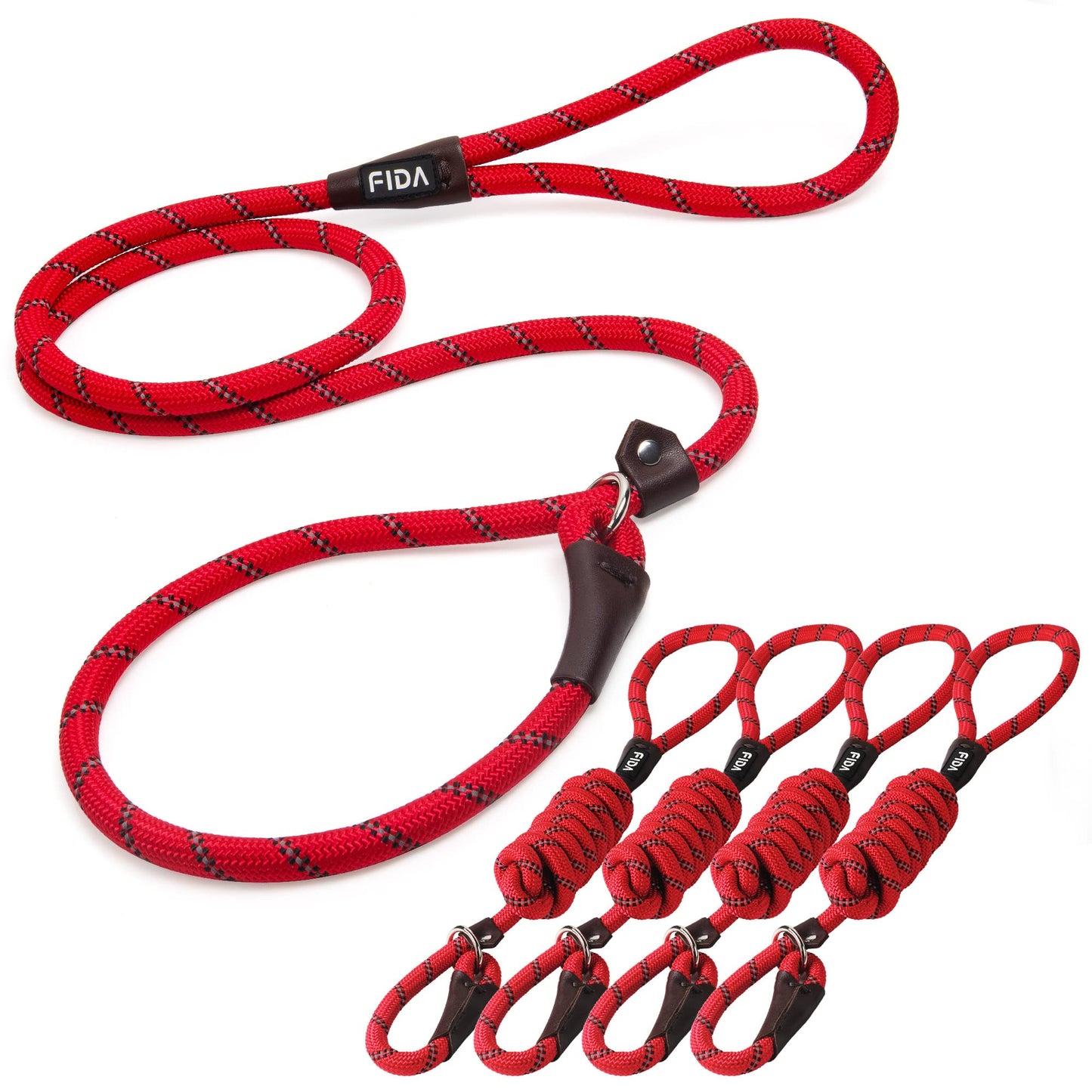 Reflective Slip Lead Dog Leash No Pull Training Rope