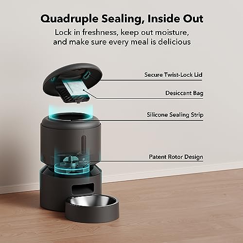 WiFi Automatic Pet Feeder 5L Timed Freshness Control