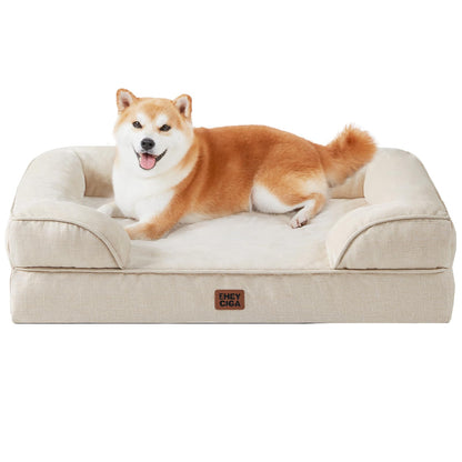 Orthopedic Memory Foam XL Dog Bed Waterproof Washable