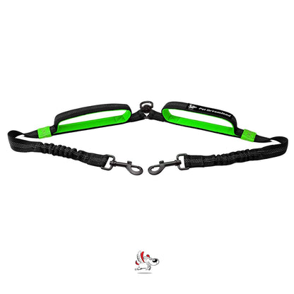 Double Dog Leash Coupler No Tangle Swivel