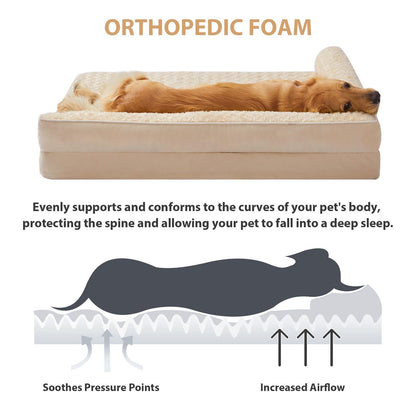 Orthopedic Waterproof Large Dog Bed Removable Cover Sofa
