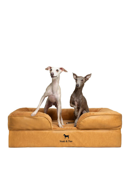 Orthopedic Memory Foam Dog Bed with Cooling Gel Washable