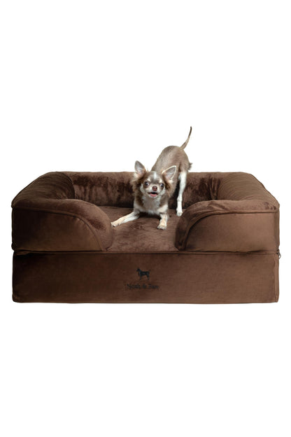 Orthopedic Memory Foam Dog Bed with Cooling Gel Washable
