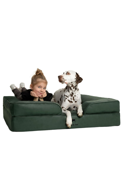 Orthopedic Memory Foam Dog Bed with Cooling Gel Washable