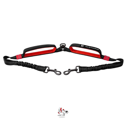 Double Dog Leash Coupler No Tangle Swivel