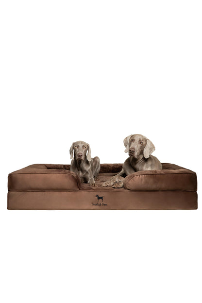 Orthopedic Memory Foam Dog Bed with Cooling Gel Washable