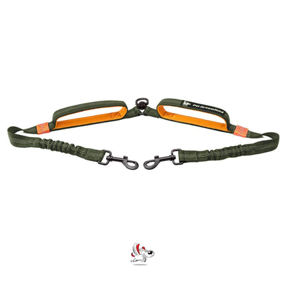 Double Dog Leash Coupler No Tangle Swivel