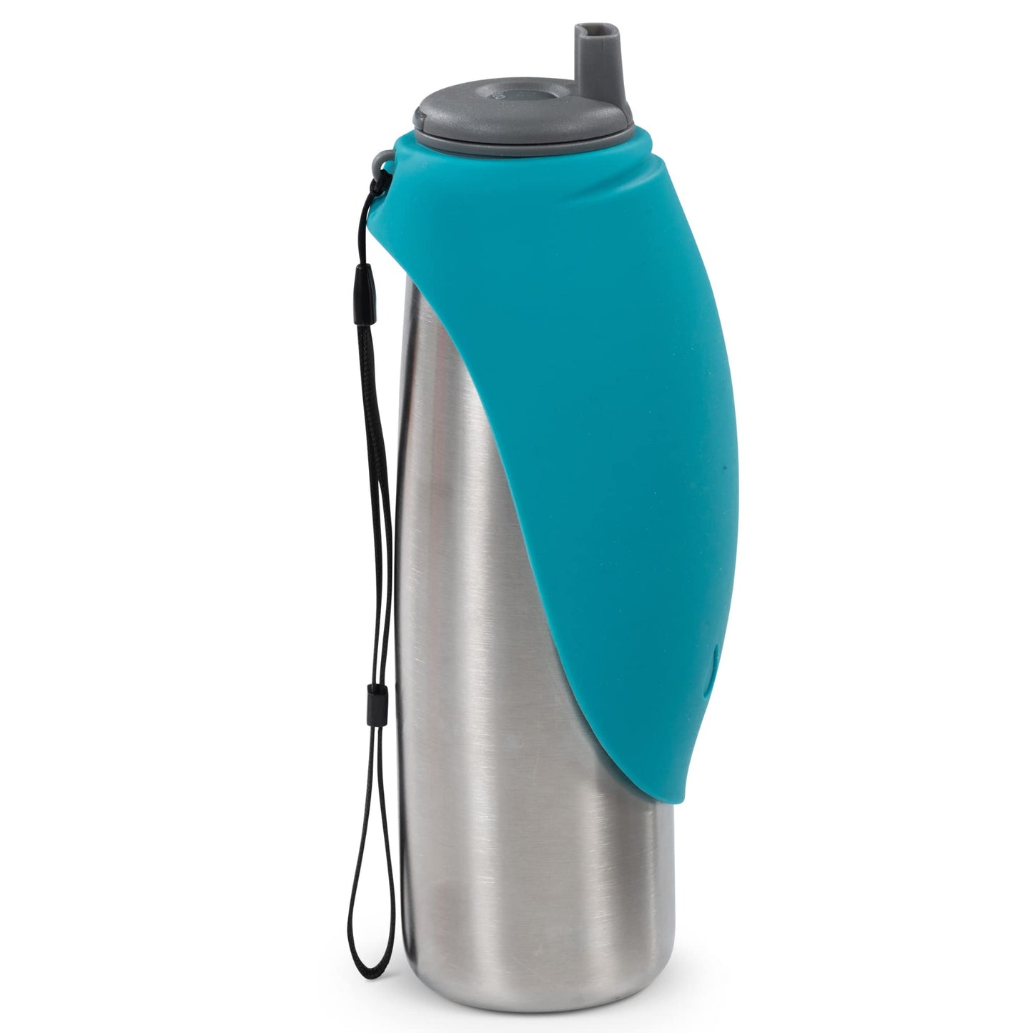 Insulated Stainless Steel Dog Water Bottle with Flip Bowl
