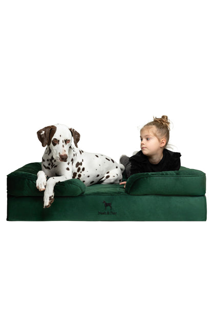 Orthopedic Memory Foam Dog Bed with Cooling Gel Washable