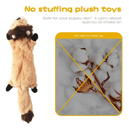 No Stuffing Squeaky Dog Chew Toy Durable Plush