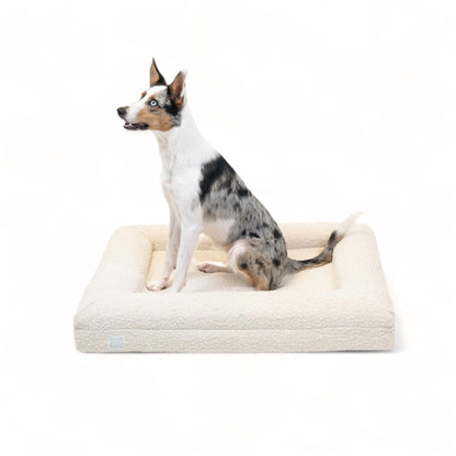 Orthopedic Memory Foam Dog Bed Boucle Washable Waterproof