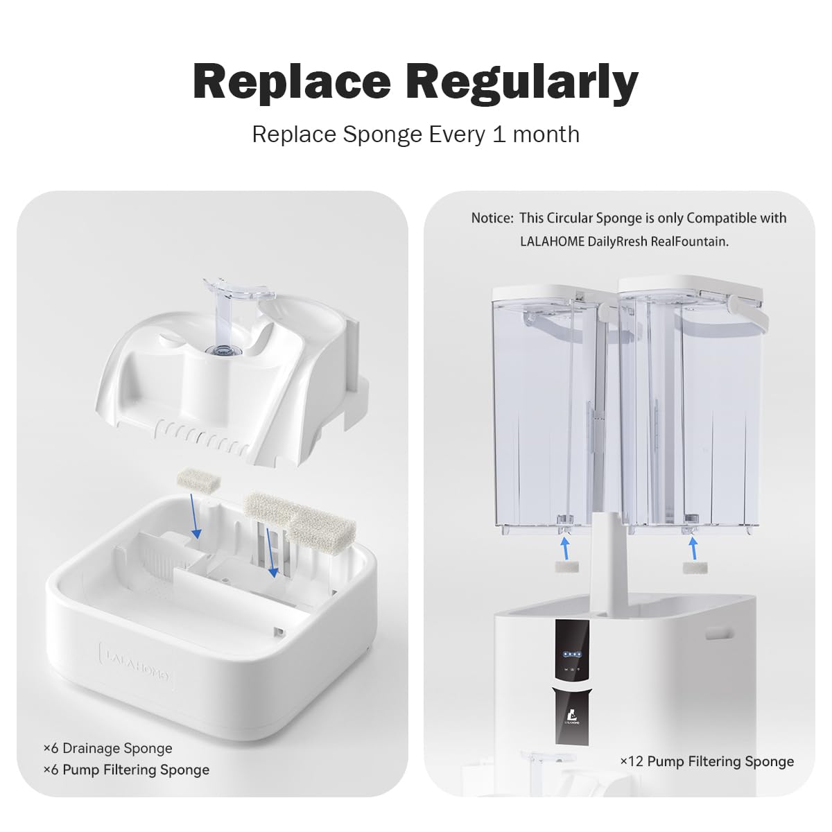 Smart 10L Cat Water Fountain App Control Filter System