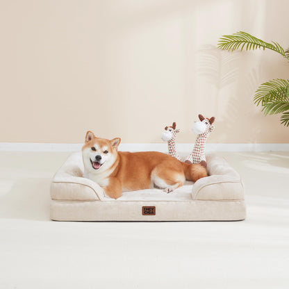Orthopedic Memory Foam XL Dog Bed Waterproof Washable