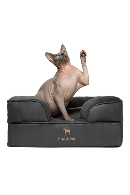Orthopedic Memory Foam Dog Bed with Cooling Gel Washable