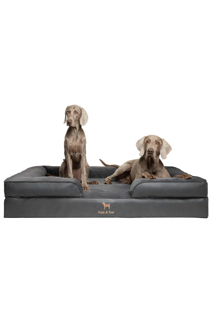 Orthopedic Memory Foam Dog Bed with Cooling Gel Washable