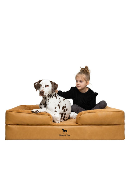 Orthopedic Memory Foam Dog Bed with Cooling Gel Washable