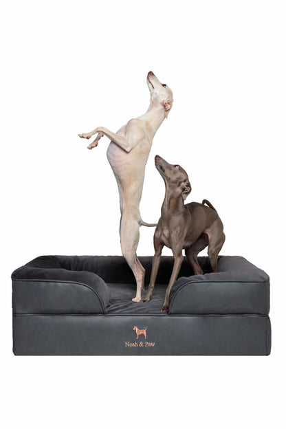 Orthopedic Memory Foam Dog Bed with Cooling Gel Washable