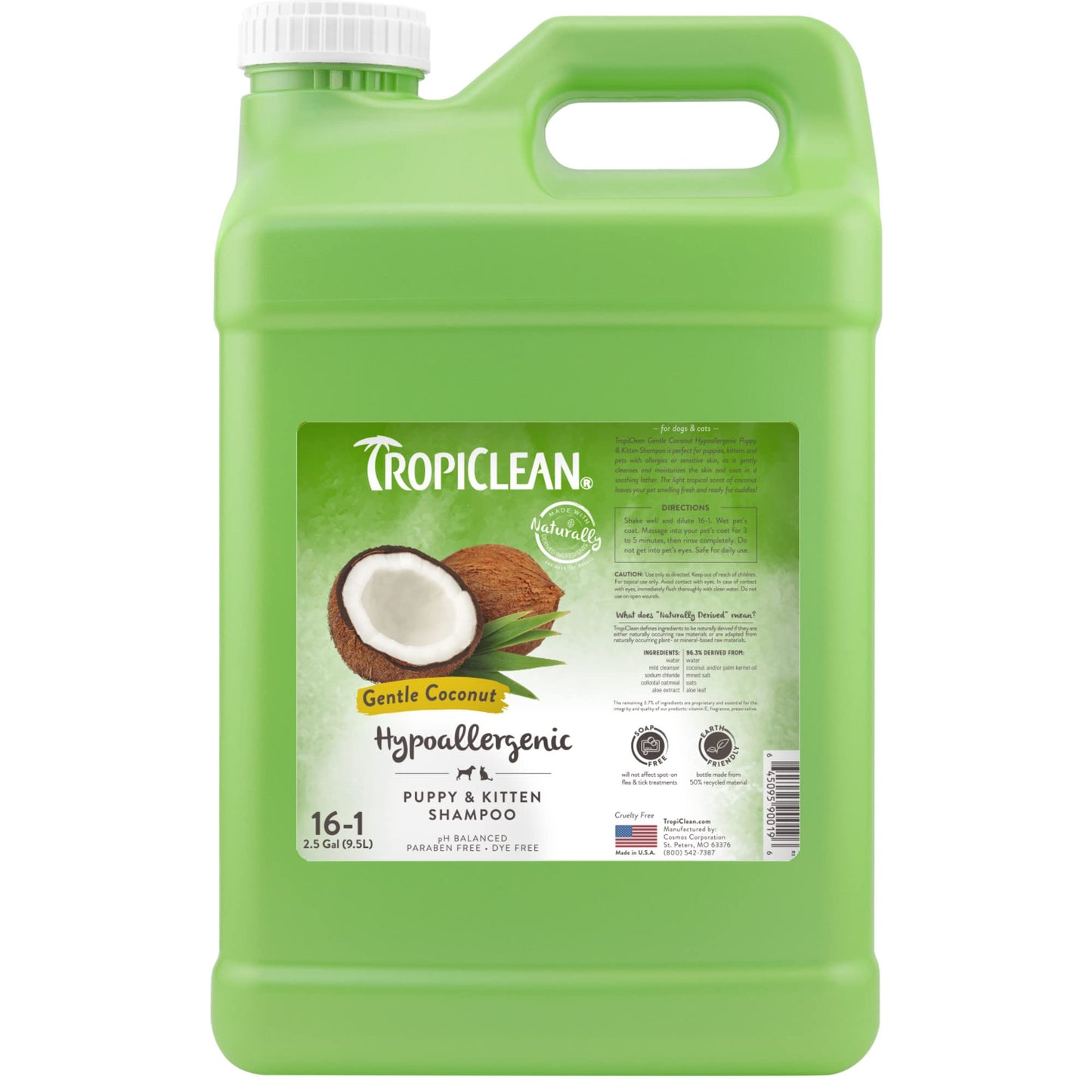 Natural Pet Shampoo Gentle Coat Care Clean