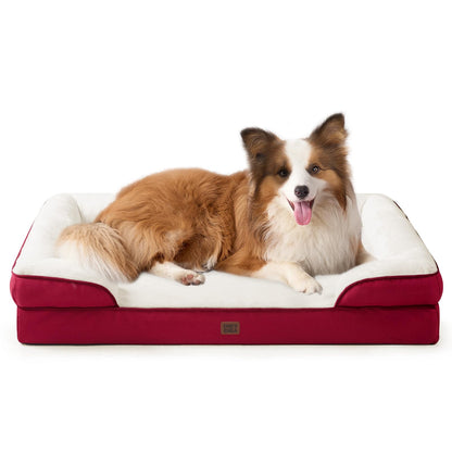 Orthopedic Memory Foam XL Dog Bed Waterproof Washable