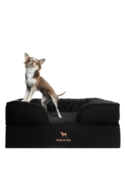 Orthopedic Memory Foam Dog Bed with Cooling Gel Washable