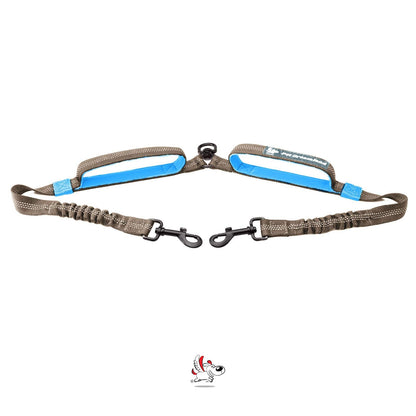 Double Dog Leash Coupler No Tangle Swivel