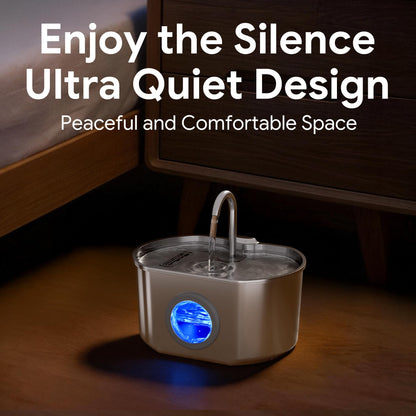 Stainless Steel Cat Water Fountain Ultra Quiet