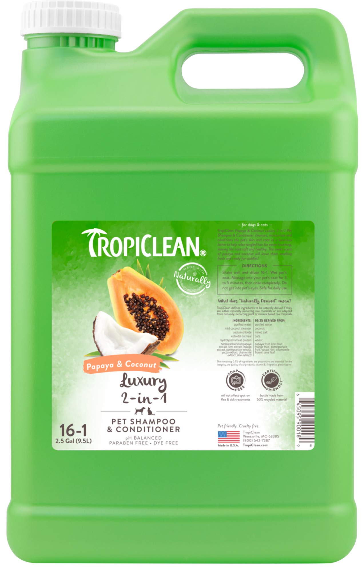 Natural Pet Shampoo Gentle Coat Care Clean