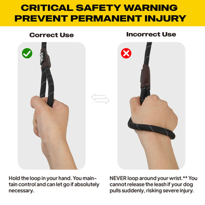 Reflective Slip Lead Dog Leash No Pull Training Rope
