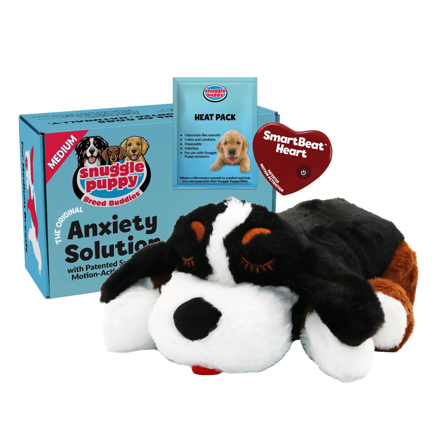 Heartbeat Plush Dog Anxiety Relief Calming Toy