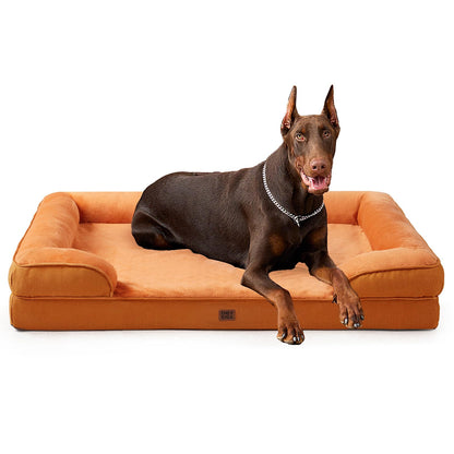 Orthopedic Memory Foam XL Dog Bed Waterproof Washable