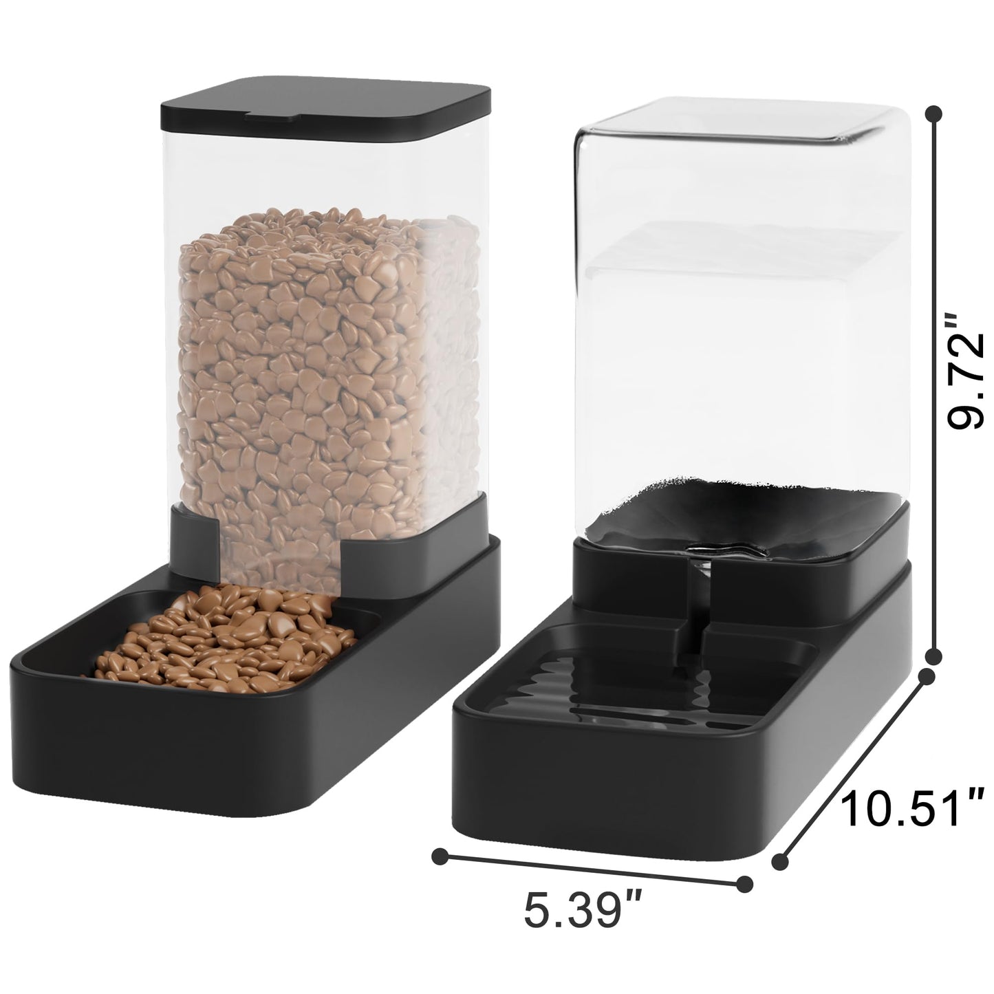 Automatic Pet Feeder & Water Dispenser Set