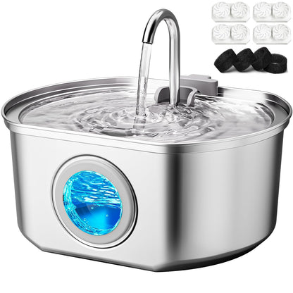 Stainless Steel Cat Water Fountain Ultra Quiet