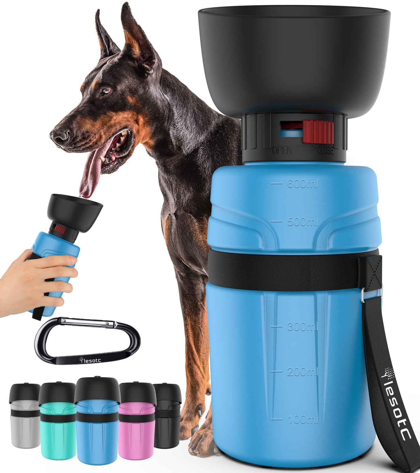 Travel Dog Water Bowl Dispenser BPA Free Portable