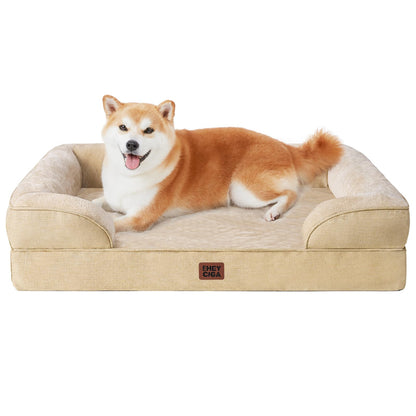 Orthopedic Memory Foam XL Dog Bed Waterproof Washable