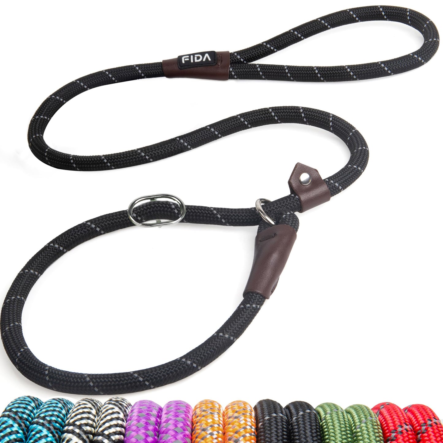 Reflective Slip Lead Dog Leash No Pull Training Rope