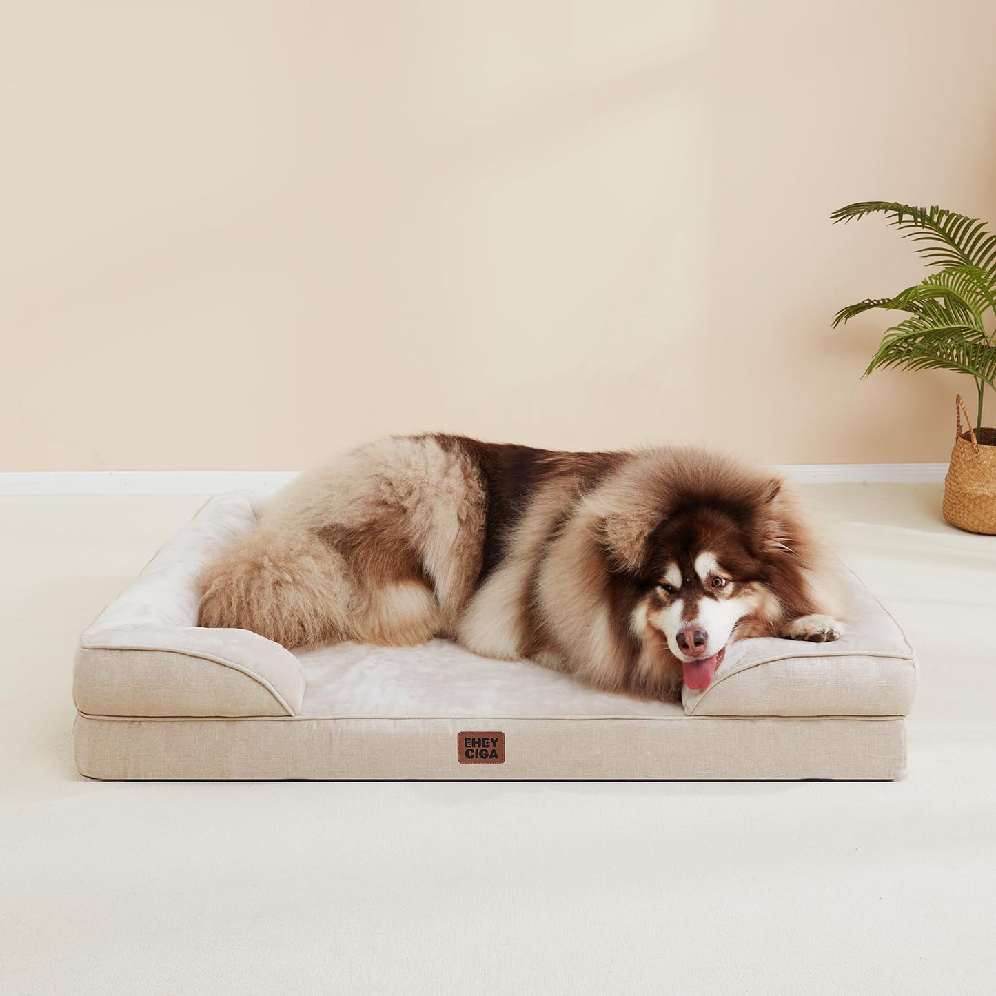 Orthopedic Memory Foam XL Dog Bed Waterproof Washable