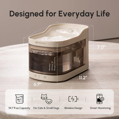 Wireless Weight-Sensing Pet Water Fountain