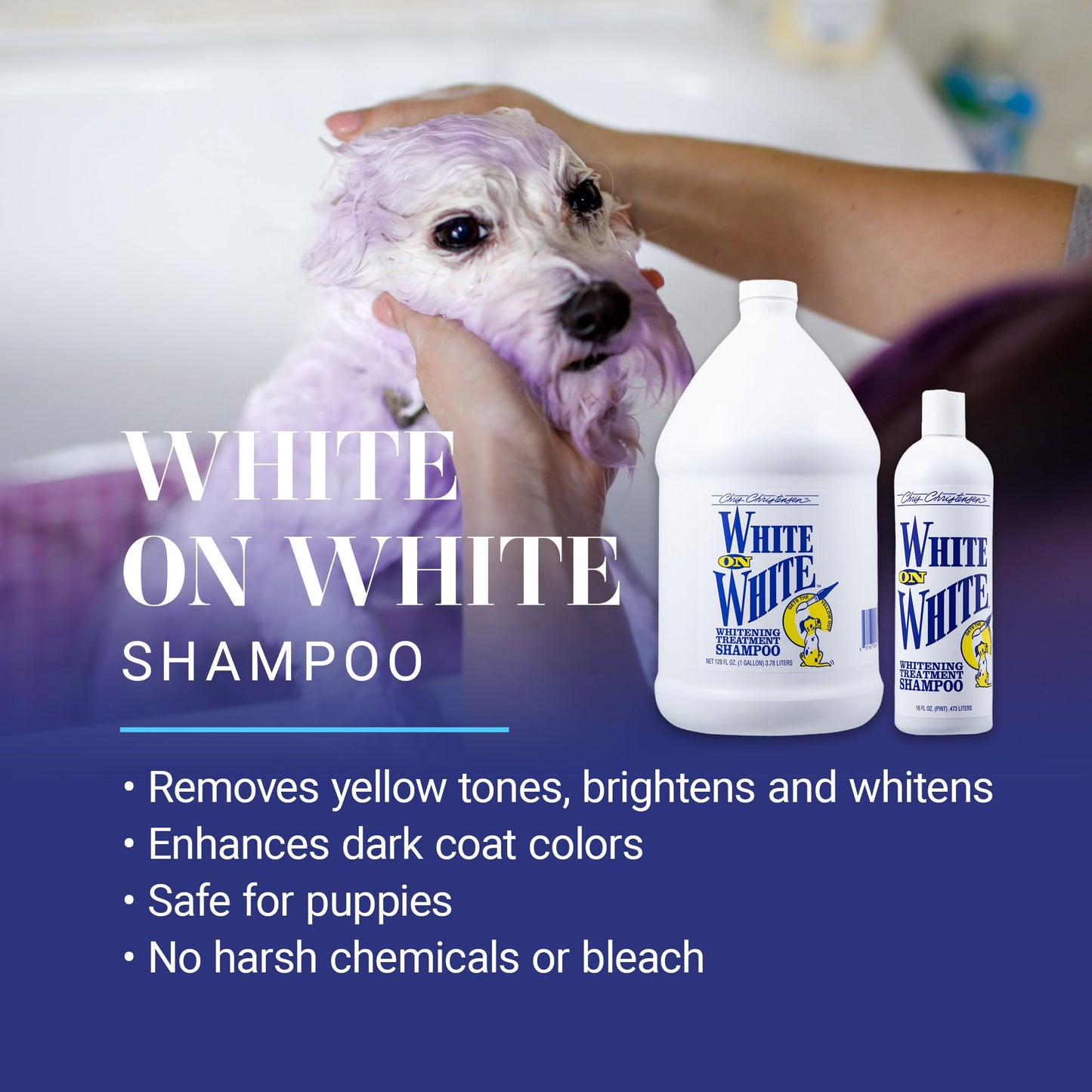Chris Christensen White on White Whitening Treatment Dog Shampoo