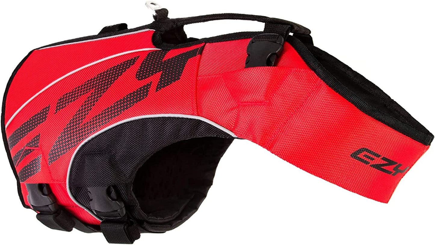 Adjustable Dog Life Jacket with Grab Handle Reflective