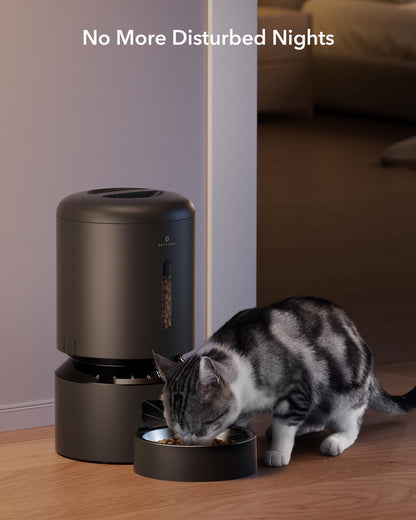 Automatic Cat Feeder for 2 Cats Dual Bowl
