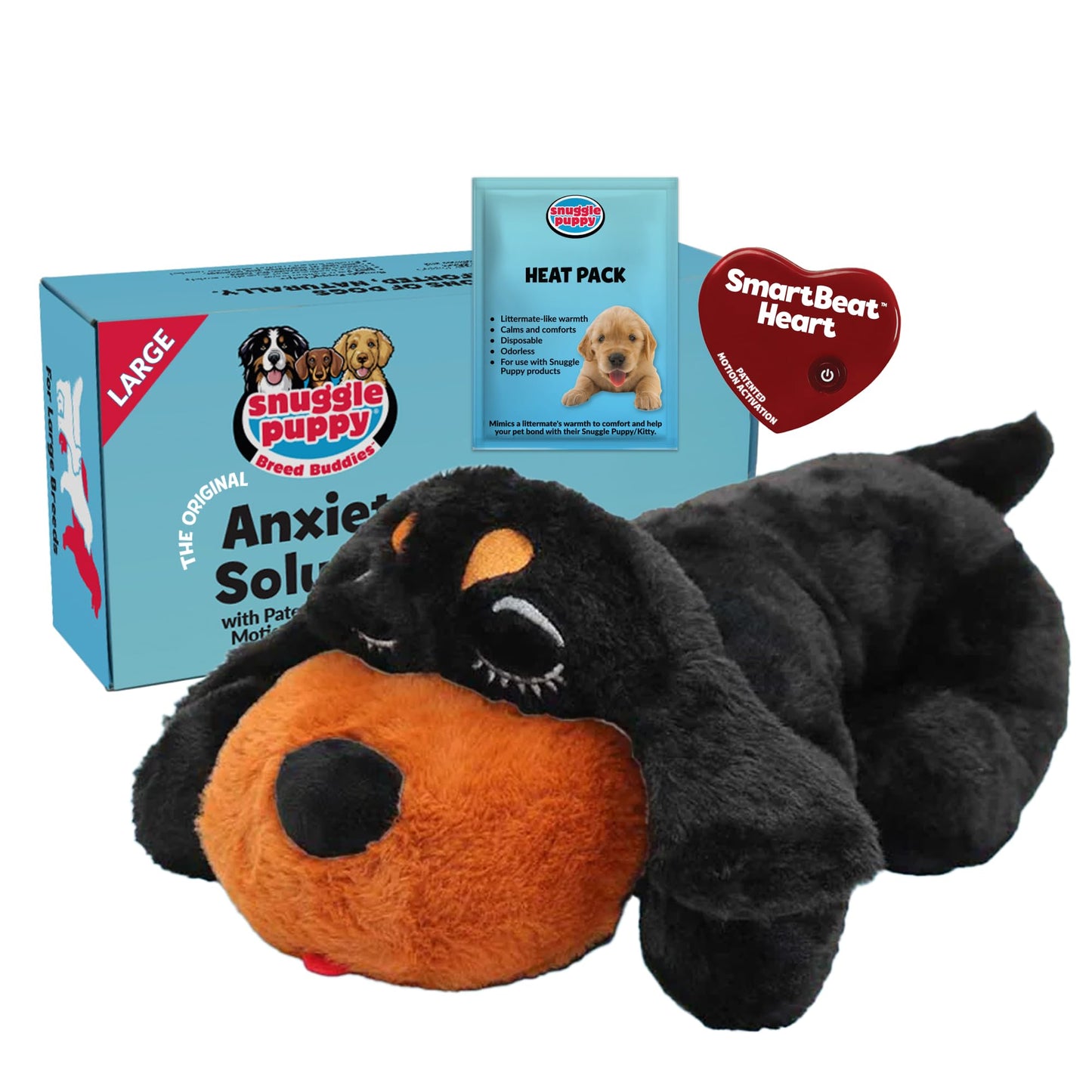 Heartbeat Plush Dog Anxiety Relief Calming Toy