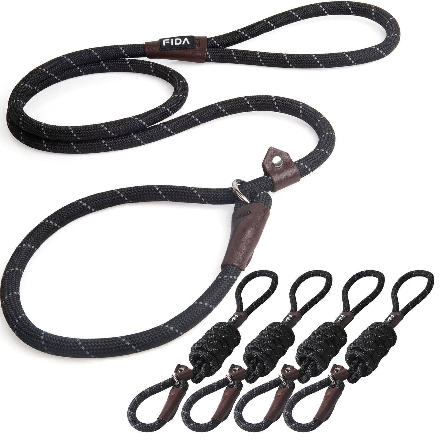 Reflective Slip Lead Dog Leash No Pull Training Rope