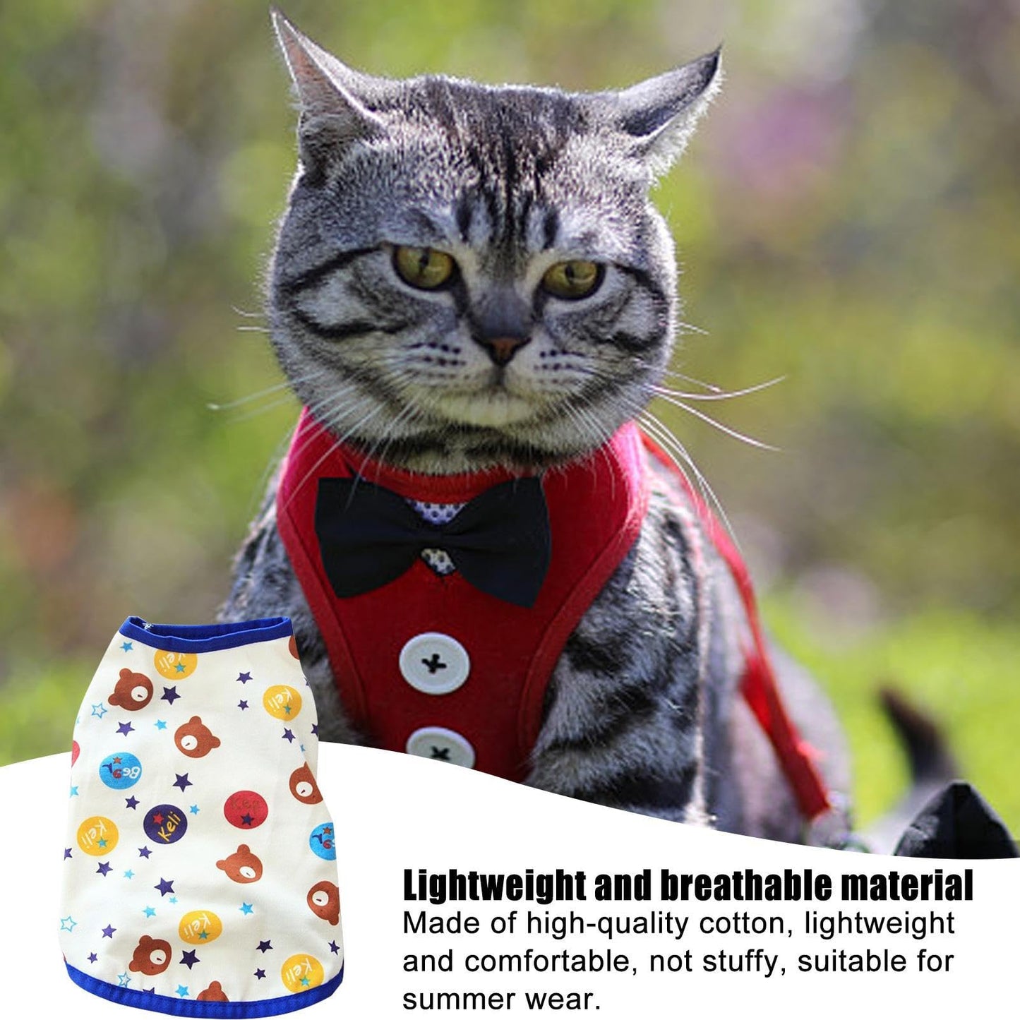 Cat Recovery Vest Bodysuit Surgical Sleeveless Onesie