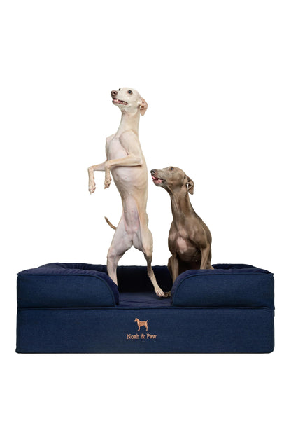 Orthopedic Memory Foam Dog Bed with Cooling Gel Washable