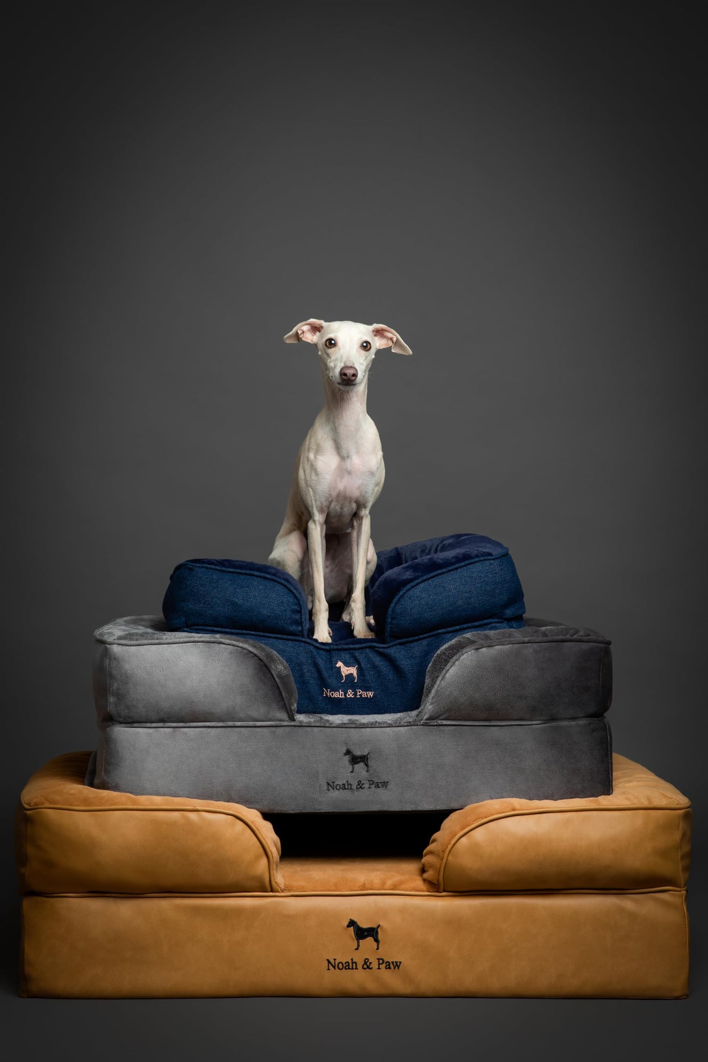 Orthopedic Memory Foam Dog Bed with Cooling Gel Washable