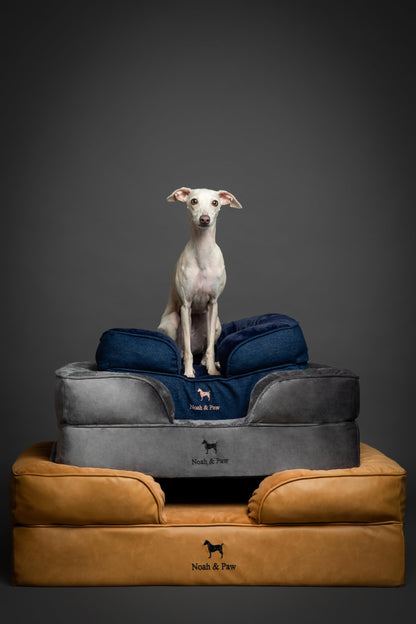 Orthopedic Memory Foam Dog Bed with Cooling Gel Washable