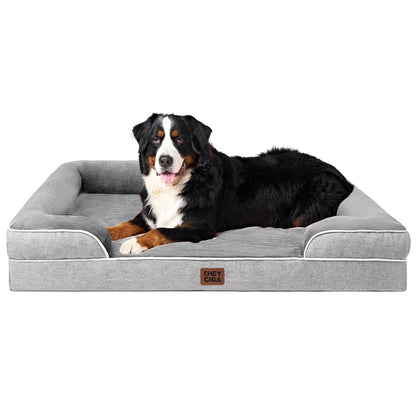 Orthopedic Memory Foam XL Dog Bed Waterproof Washable