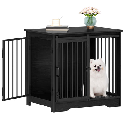 Dog Crate Furniture with Barn Door Heavy Duty Indoor
