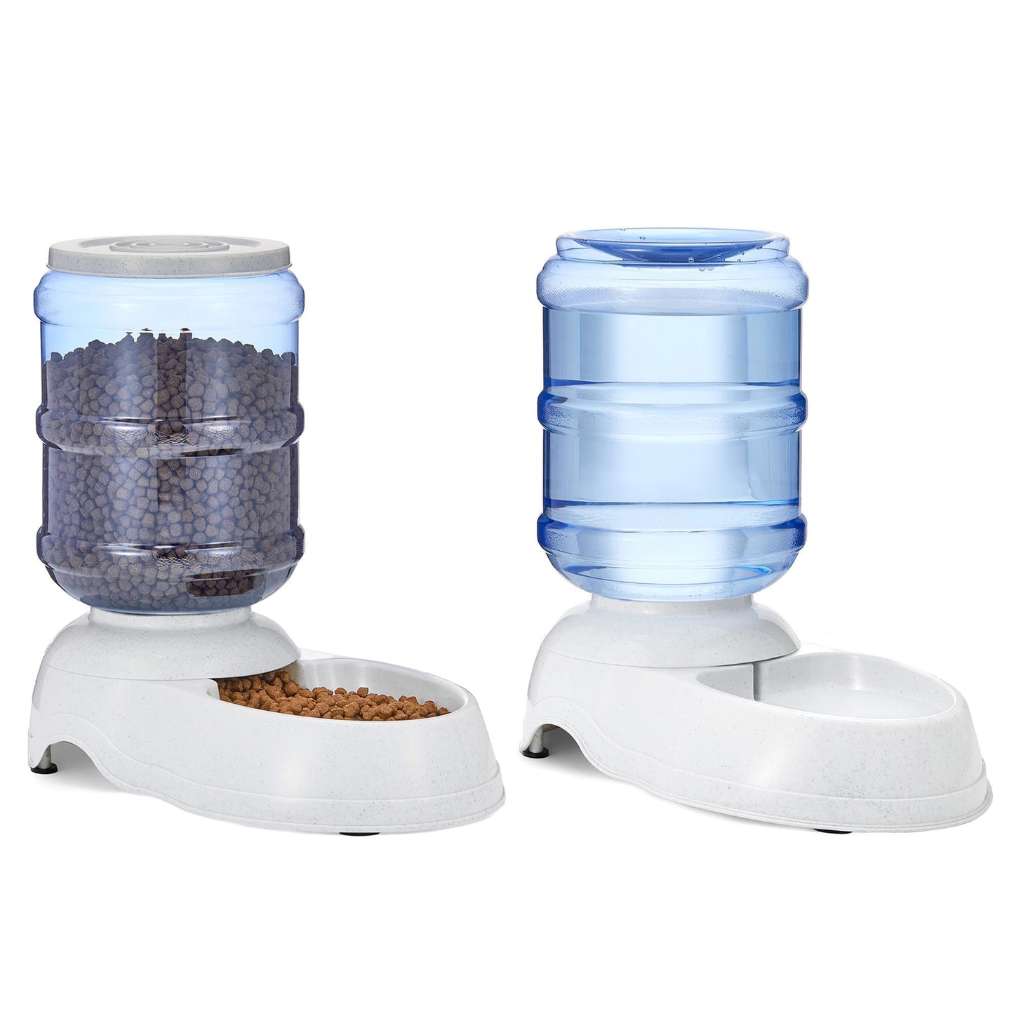 Gravity Pet Feeder & Water Dispenser Set