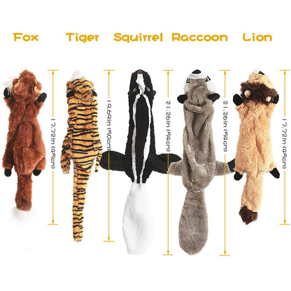 No Stuffing Squeaky Dog Chew Toy Durable Plush